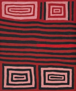 Tingari cyclus near Wilkinkarra, Ronnie Tjampitjinpa, 1994, © ReDot Fine Art Gallery