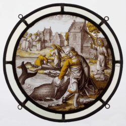 Tobias Drawing the Fish from the Water, Low Countries, 1490-1500 © KIK-IRPA, Brussels